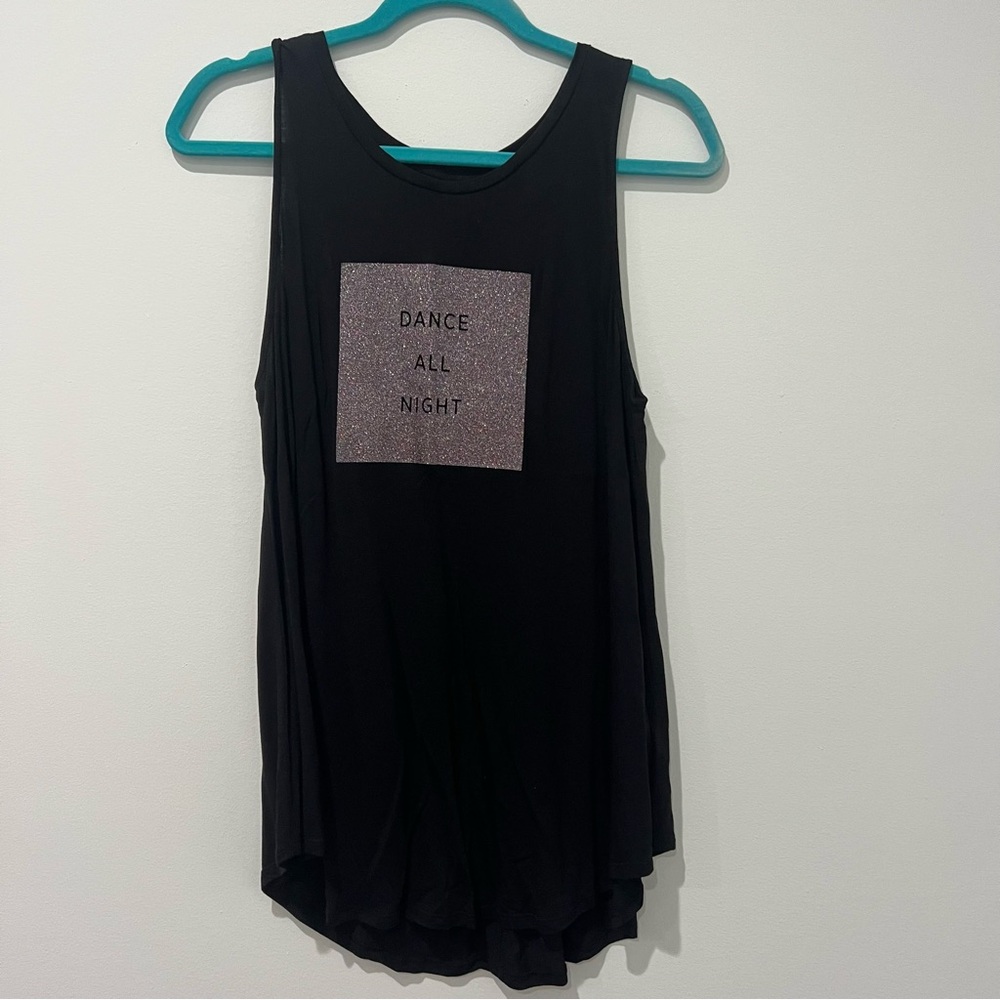 Black Long Tank Top